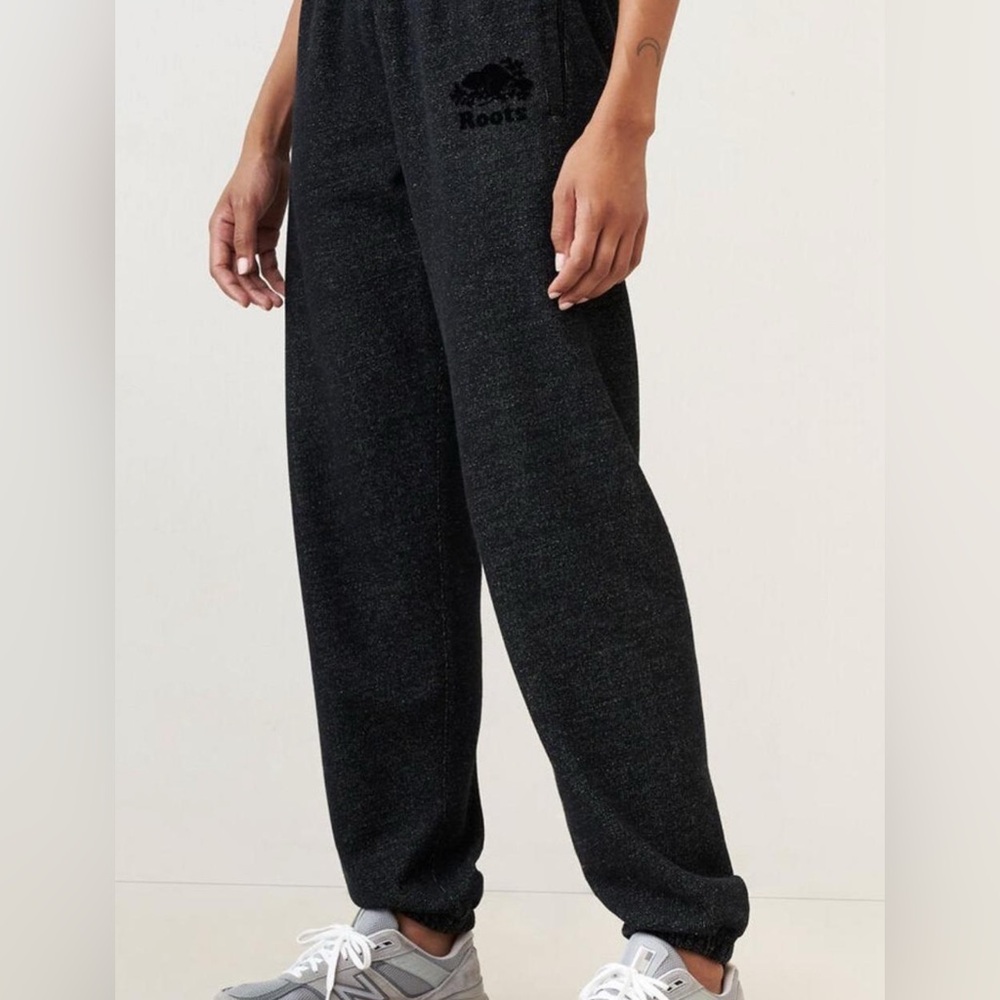 Roots Black Jogger Pants
